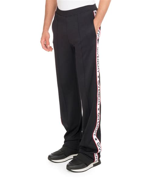 givenchy black trousers|givenchy track pants.